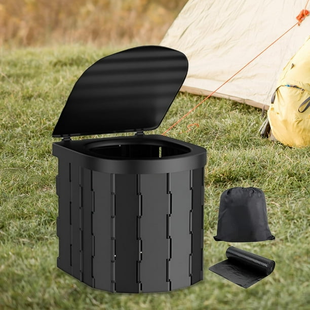 Outsunny Toilette Portable De Camping – 20 L Déchets, 10 L Eau, Chasse D’eau à Piston, 2 Réservoirs Amovibles, Gris