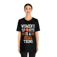 thumbnail image 2 of DJH Apparel | Women's Sports Is A Real Thing Basketball Unisex Tshirt, 2 of 7