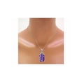 thumbnail image 6 of RYLOS Jewelry For Women Sterling Silver Emerald Cut Gemstone & Genuine Diamond Ring & Matching Necklace Rectangular 16X12MM  Amethyst February Birthstone Womens Jewelry Matching  Friendship, 6 of 8
