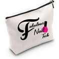 thumbnail image 1 of Fabulous Nail Tech Makeup Bag Nail Tech Gift Nail Artist Gift Beautician Gift Manicurist Cosmetic Bag Gift Nail Technician, 1 of 5