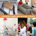 thumbnail image 3 of Heavy Furniture Moving Belt Set with Double Shoulder Straps – 2-Person Heavy Duty Lifting and Moving System for Furniture, Pianos & Refrigerators, Includes 2 Straps, 2 Auxiliary Belts & 4 Metal Buckl, 3 of 7