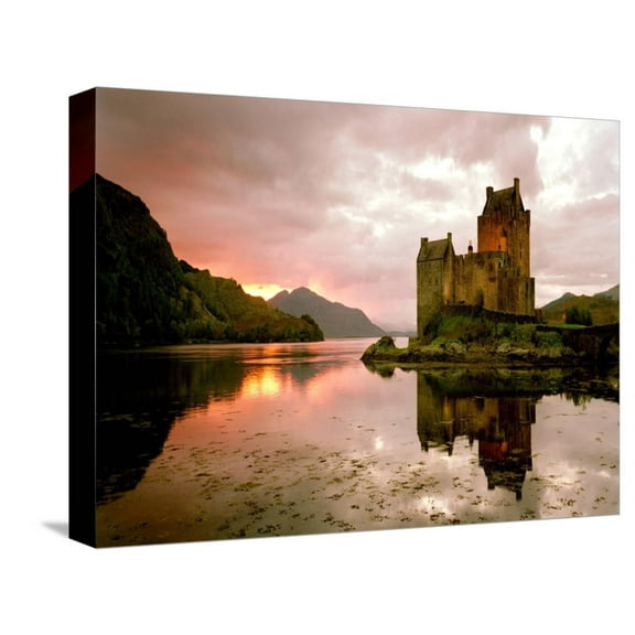 Art.com Eilean Donan, Scotland Stretched Canvas Print Wall Art by Alan Klug, 16" x 12"