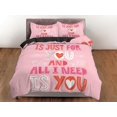 thumbnail image 3 of All I Need Is You Juego De Cama Rosa, Ropa De Dormitorio Girly, Funda Nórdica Y, 3 of 4
