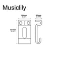 thumbnail image 2 of Musiclily Pro 10.8mm Steel Vintage Style Guitar Tremolo Bridge Saddles for Strat Style Electric Guitar, Nickel (Set of 6), 2 of 5