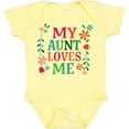 thumbnail image 3 of Inktastic My Aunt Loves Me Niece Boys or Girls Baby Bodysuit, 3 of 5