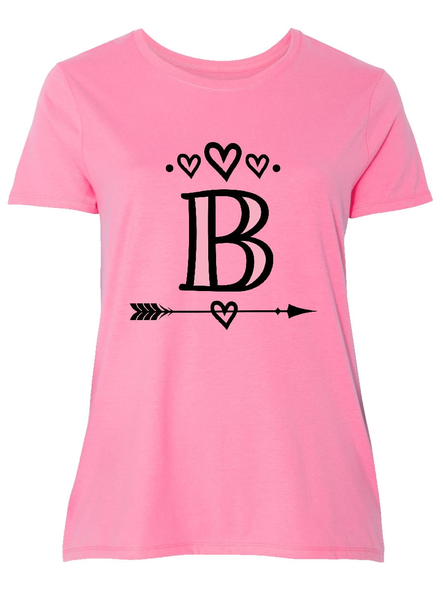 INKtastic - Letter B Monogram Tribal Arrow Women's Plus Size T-Shirt ...