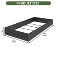 thumbnail image 7 of Dextrus Large Outdoor Raised Garden Bed Kit, Metal Planter Box for Plants, Vegetables, and Flowers, Includes 2 Gloves, Ground Nails, Support Rod, and Secure Edge Curling Design-8x4x1ft,Black, 7 of 7