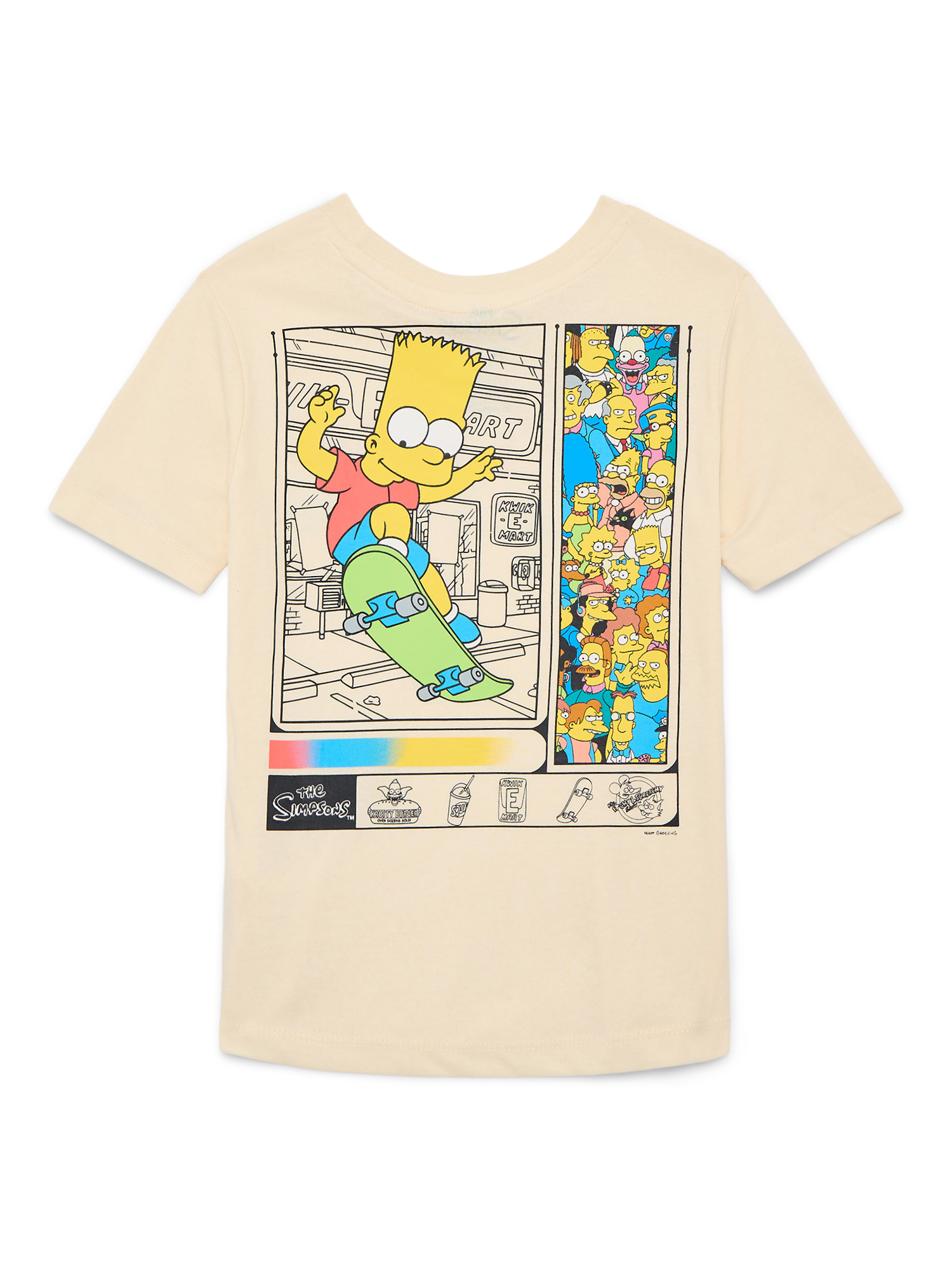 Bart Simpson Boys Graphic Tee with Short Sleeves, Sizes 4-18