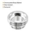thumbnail image 4 of Adaptador de grifo macho a macho Uxcell, conector recto cromado para filtro de agua de manguera M28 x M22 2, 4 of 4