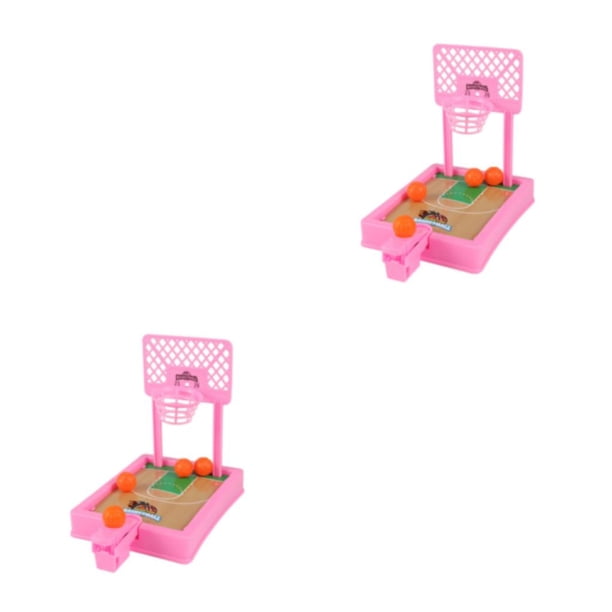 Juego de Baloncesto de Dedo Mini para Niños Vogacara Rosa 2Conjunto
