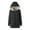 Black, variant on ZRGHAOYLQ Sherpa Fleece Lined Jacket Womens Warm Winter Coat with Hood Solid Color Down Jackets with Pockets Long Sleeve Full Zip Up Puffer Coats