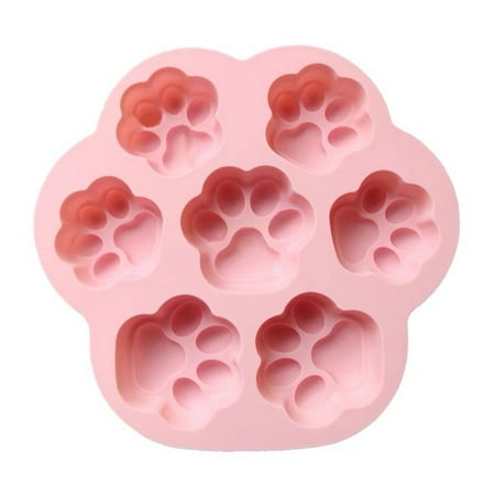 

Silicone Molds Stereo Cat Paw Candy Molds Baking Mold for Baking Cupcakes Muffins Soap Candle Jewelry Chocolate Jelly Pudding Pink