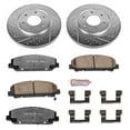 thumbnail image 3 of PowerStop Front Z36 Truck & Tow Carbon-Fiber Ceramic Brake Pad and Drilled and Slotted Rotor Kit Fits: INFINITI NISSAN Select Models K2961-36, 3 of 9