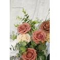 thumbnail image 3 of TETOU Artificial Flowers 50pcs Real Looking Burnt Orange Ombre Colors Foam Fake Roses with Stems for DIY Wedding Bouquets Bridal Shower Centerpieces Floral Arrangements Party Tables Home Decorations, 3 of 6