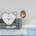 thumbnail image 2 of Reloj De Pared En Forma De Corazón, Reloj Acrílico Decorativo, Diseño Creativo, Movimiento Silencioso, Arte De Pared Para Sala De Estudio, Cafetería, Oficina, Marco De Fotos Ornamentado,, 2 of 8