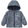 thumbnail image 3 of Curuila Kids Infant Girls Coat With Zipper Long Sleeve Graphic Print Hooded Jacket For Girls Lightweight Fashionable Outerwear Size 3-4 Years, 3 of 7