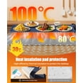 thumbnail image 2 of Tapete calentador de alimentos LNNIW 66 x 38 cm, almohadilla resistente al calor, 2 of 9