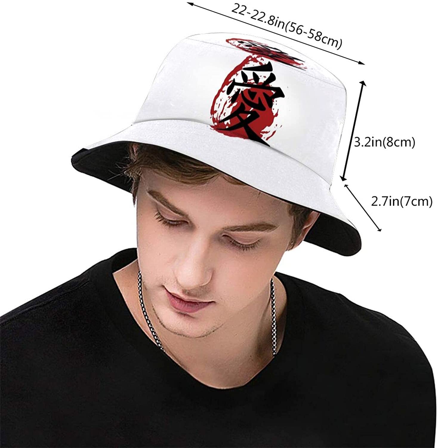 Japanese Love Bucket Hats Summer Hat 