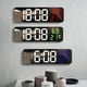 thumbnail image 1 of Incredible Savings, LED Large Digital Wall Clock Wall-Mounted Mirror Clock with Temperature and Date Display Digital Wall Clock, LED Mirror Clock, Wall-Mounted Alarm Clock | Plastic, Blue, 1 of 8