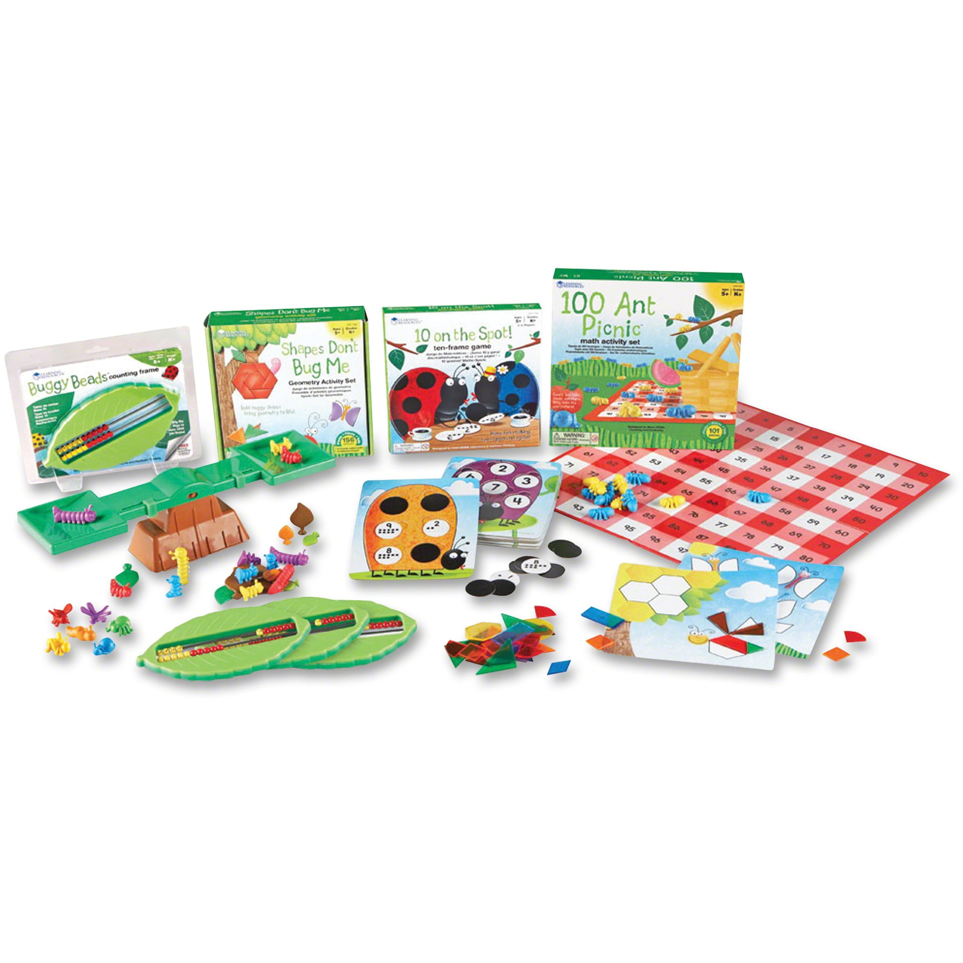 Learning Resources, LRNLER1765, Common Core Critters Kindergarten