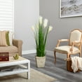 thumbnail image 4 of Nearly Natural 4.5ft. Wheat Plume Grass Artificial Plant in Country White Planter, 4 of 4