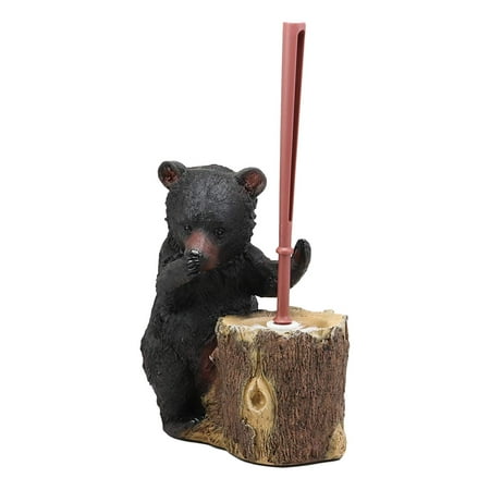 Ebros Rustic Cabin Lodge Decor Whimsical Black Bear Forest Stinky