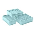 thumbnail image 3 of Support de Garde-Robe Étagère de Rangement de Placard et Panier de Rangement Pliable Facile à Nettoyer Gain de Place Boîte de Rangement pour Vêtements Contenant de Rangement Portable pour Chambre Dortoir, 3 of 9