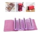 thumbnail image 5 of Neceser plegable portátil, organizador de bolsa de maquillaje cosmético colgante pequeño desmontable para viajes de negocios, vacaciones, Púrpura Yinane Estuche de maquillaje colgante, 5 of 8