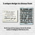 thumbnail image 5 of Bible Verses Wall Decor Joshua 1: 9 Wall Art - Be Strong and Courageous Christian Wall Art Inspirational Wall Decor for Bedroom (rustic, 11 x 14 inch), 5 of 6