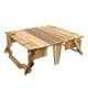 thumbnail image 4 of EeaseMX Mesa de picnic plegable 2 en 1 de madera con cesta de almacenamiento, 4 of 7