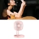 thumbnail image 5 of Mini ventilador portátil de pared para escritorio, plegable, eléctrico, recargable por USB, pequeño, color rosa, 5 of 12