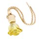 thumbnail image 1 of Botella de perfume colgante de vidrio, contenedor para decoración del hogar y el coche. Amarillo, 1 of 9