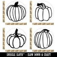 thumbnail image 2 of Fall Harvest Pumpkins Halloween Thanksgiving Rubber Stamp Set for Scrapbooking Crafting Stamping - Large 1-1/4 Inch, 2 of 7