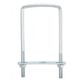 thumbnail image 1 of Uxcell Square U-Bolts, 4 Sets 90mm Inner Width 180mm Length M8 with Nuts and Plates, 1 of 5