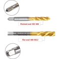 thumbnail image 4 of 9pcs Spiral Screw Thread Taps Titanium Coated HSS 6542 Metric Spiral Point Flute Tap Thread Tapping Tool, 4 of 7