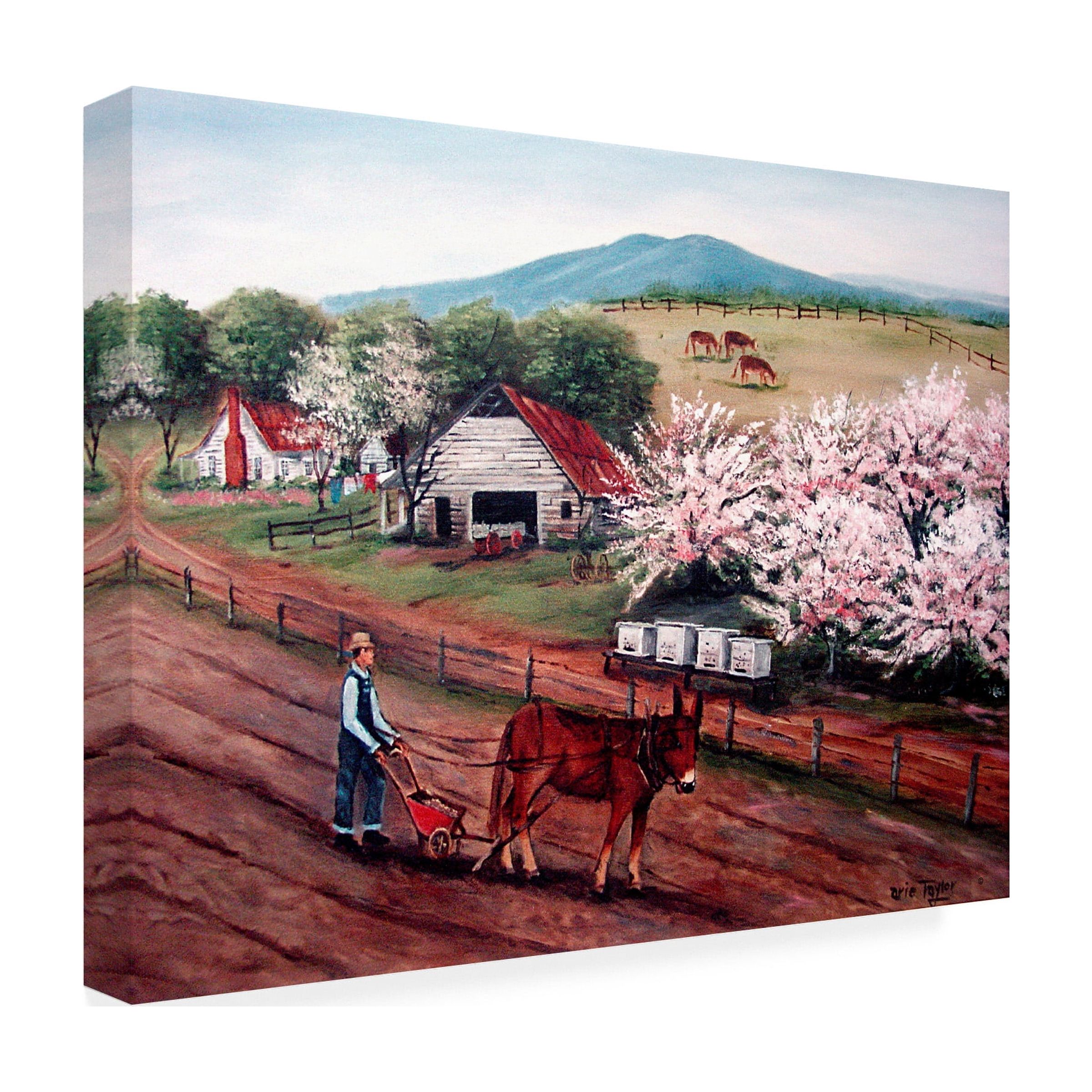 Trademark Fine Art 'Planting Corn' Canvas Art by Arie Reinhardt Taylor