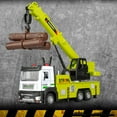 thumbnail image 5 of Sioweci Crane Truck Toy with Movable Joints Sound Light Realistic Toddlers Alloy Construction Vehicle Engineering Truck Model Kids Boys Birthday Gift Sets, 5 of 11