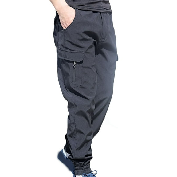 YYDGH Men's Tactical Pants Casual Cargo Jogger Pants Baggy Sweatpants Athletic Workout Outdoor Hiking Pants with Multi-pockets