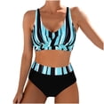 thumbnail image 2 of Nuoqisi Women's Fashion Fashion Backless Bikini Set - Two Piece Swimwear, Swimsuits for Women, 2 of 7