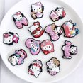 thumbnail image 4 of Venta al por mayor, amuletos de cocodrilo personalizados de alta calidad, patrón de gatito Holle, amuleto de zapatos de goma de Pvc suave para zapatos de zueco Jibitz, 4 of 4