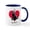 White/Navy Inside, variant on CafePress - Black Golden Doodle Love Dad Mug - 11 oz Ceramic Mug - Novelty Coffee Tea Cup