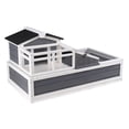 thumbnail image 3 of Tortoise Habitat Wooden Tortoise House Indoor/Outdoor 3-Room 44x25.6x24in, 3 of 6