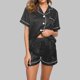 thumbnail image 3 of Blusas para Mujeres Casual Cuello en V Impresión de Manga Corta Blusa Y Pantalones Cortos Dos Piezas Pantalones Conjunto, 3 of 4