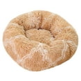 thumbnail image 1 of Fiudx Cómoda Cama para Mascotas, Diseño Redondo, Relleno Suave para Aliviar Las Articulaciones, Borde Elevado para Mayor Soporte Del Cuello, Sueño Acogedor, Base Impermeable, Disponible En Varios Tam, 1 of 1