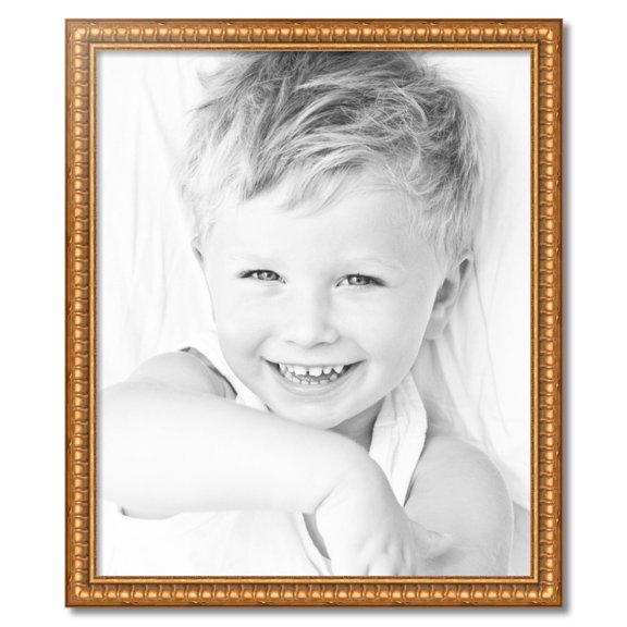 ArtToFrames 29" x 35" Gold Picture Frame, 29x35 inch Gold Wood Poster Frame (WOM-4293)