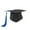 Blue, variant on Clearance! Baberdicy Neutral Adult Child Graduation Cap with Tassel Adjustable High School University Red