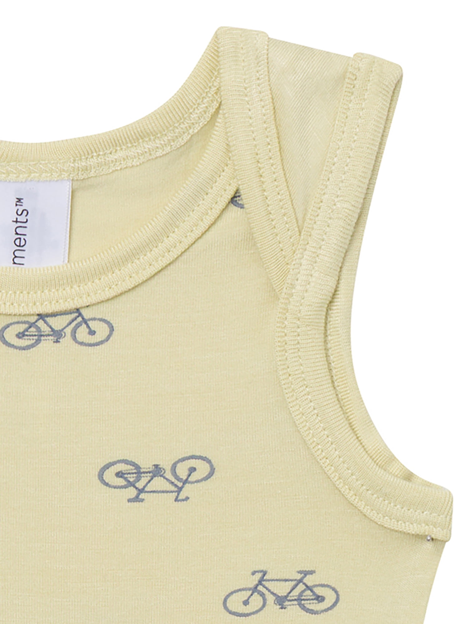 Modern Moments by Gerber Baby Neutral Viscose Sleeveless Bodysuit and Short Outfit Set, 2-Piece, Sizes Newborn - 12 Months