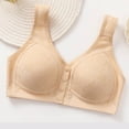 thumbnail image 5 of Riforla Women Fashion Casual Breathable Tube Top Bra Underwear Without Steel Ring Gathering and Adjusting Bro Bras for Older Women Khaki 44, 5 of 8
