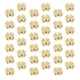 thumbnail image 4 of 60 cuentas de trébol lisas para hacer collares y pulseras (doradas), 4 of 6
