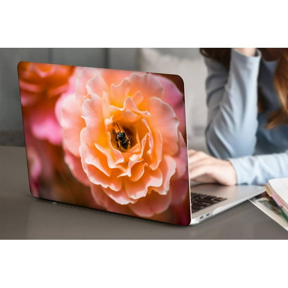KSK KAISHEK Only for Newest MacBook Air 13 inch Case 2018/2019/2020/2021/2022 Released Model A1932/A2179/A2337 m1, Plastic Protective Case Hard Cover, Flower 0913
